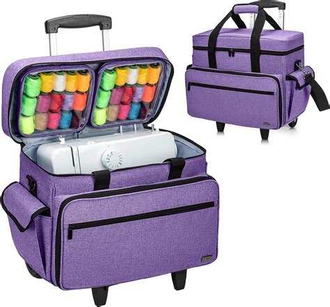 Amazon Teamoy Sewing Machine Case With Detachable Wheels Rolling