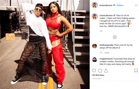 Hot Girl S T Monica Brown And Megan Thee Stallion Serve Nothing But Looks On The Gram