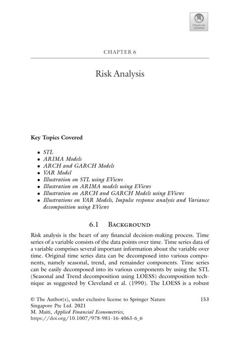 Pdf Risk Analysis