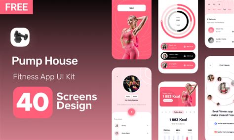 Free Fitness App Ui Kit Figma