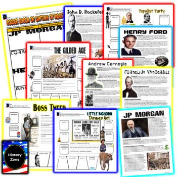 Gilded Age Unit Activities Bundle Saves You Time Apush Period