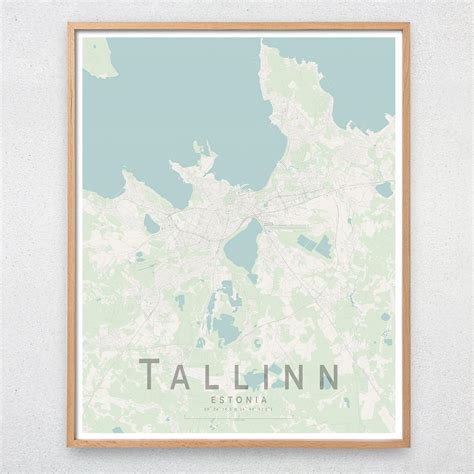 Amazon.com: Tallinn Map Print Estonia City Map Print Wall Art Poster 11