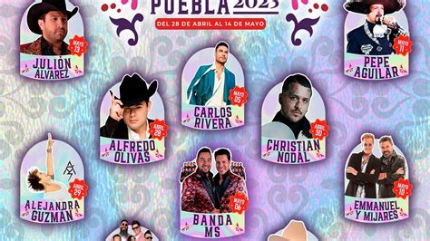 Puebla On Twitter Oficial Estos Artistas Se Presentar N En El