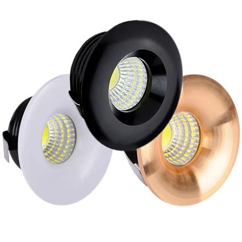 Led Downlights Round Cob Mini Spot Recessed Dimmable Down Lamp For