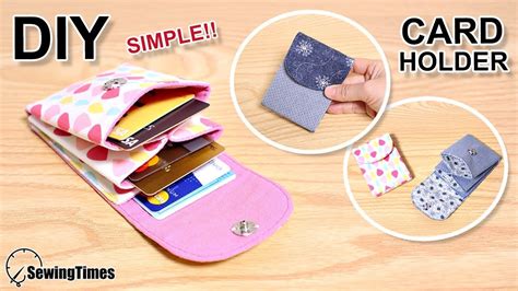 Diy Simple Card Holder Card Wallet Easy Tutorial Sewingtimes