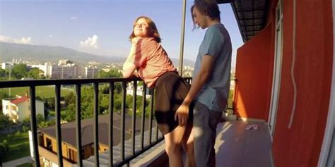 PUBLIC SEX ON BALCONY NEIGHBORS WERE DELIGHTED Tnaflix