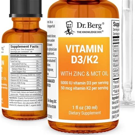 Amazon.com: Liquid Vitamin D3 K2 10000IU with Magnesium Glycinate 5mg
