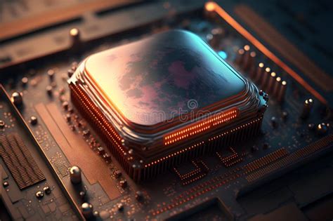 Cpu Processor With Modern Futuristic Technology Appearance Neural