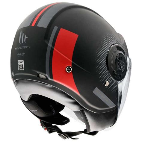 Mt Helmets Viale Sv Phantom Open Face Helmet Red Motardinn