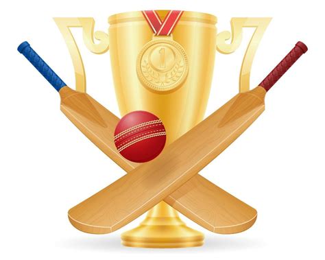 Bat For Playing Cricket Sport Vector Illustration 3150201 Vector Art At