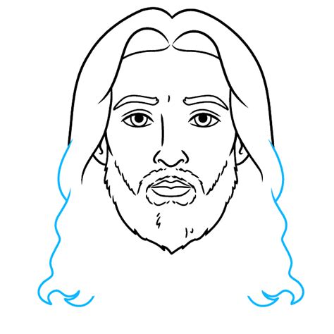 How To Draw Jesus Face Really Easy Drawing Tutorial