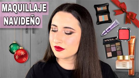 💫maquillaje Ideal Para Navidad 🎄 Look Navideño Con Productos Low Cost