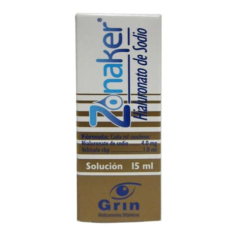 Zonaker Solución Oftálmica 15 Ml Walmart