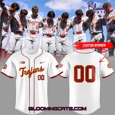 usc trojans baseball  limited edition white baseball jersey
