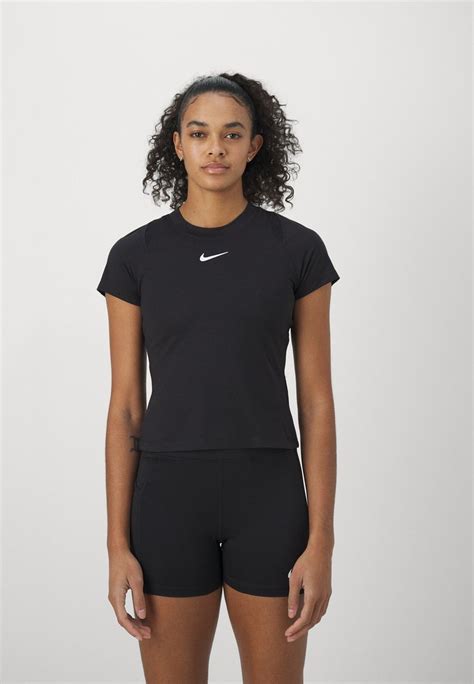 Nike Performance Sport T Shirt Black White Schwarz Zalando At