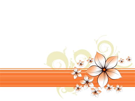 Floral Border Backgrounds | Border & Frames, Flowers, Orange Templates ...