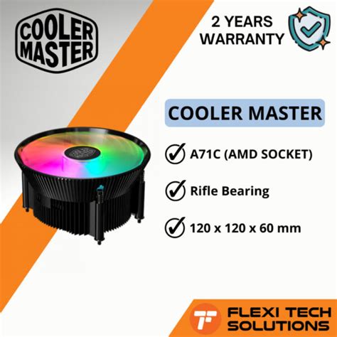 COOLER MASTER A71C ARGB CPU Air Cooler AMD Socket AM4 – Flexi Tech