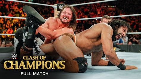 Full Match Aj Styles Vs Jinder Mahal Wwe Title Match Wwe Clash Of