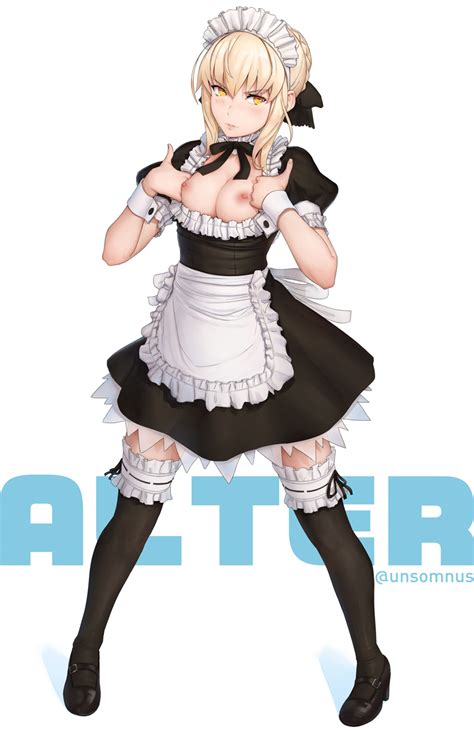 Saber Alter Maid Fate By Unsomnus Hentai Foundry