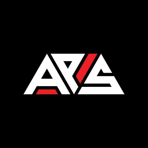 aps triangle letter logo design  triangle shape aps triangle logo