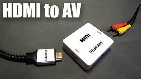 Обзор и тест конвертера HDMI to AV / HDMI2AV - YouTube