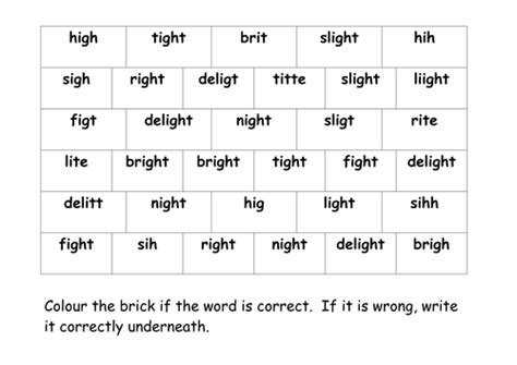 Ght Words Teaching Resources