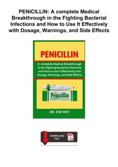 Book Read Penicillin A Complete Medical Breakthrough In The