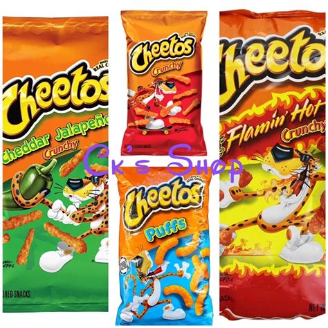Cheetos Flaming Hot Cheetos Cheddar Jalapeno Cheetos Corn Puffs Cheetos Crunchy Cheese