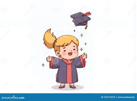 Joyful Blonde Anime Girl Celebrates At Soccer Stadium Kawaii 2D Animation Royalty Free Stock