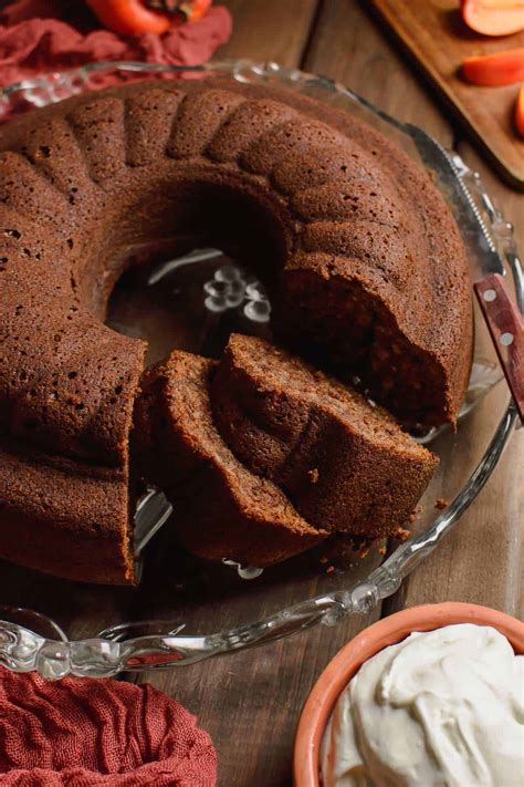 Persimmon Cake Moist And Spiced Real Greek Recipes