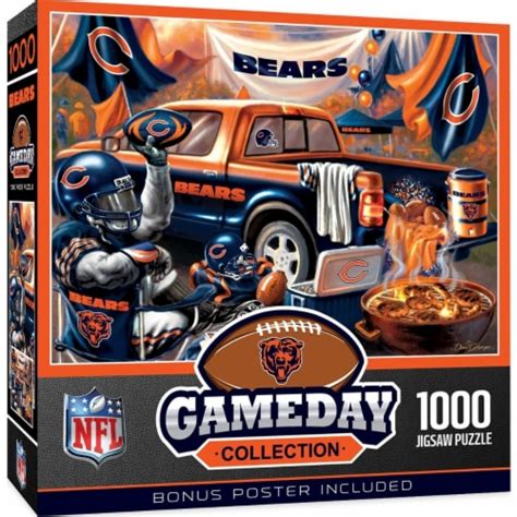 Masterpieces 1000 Piece Jigsaw Puzzle For Adults Nfl Chicago Bears