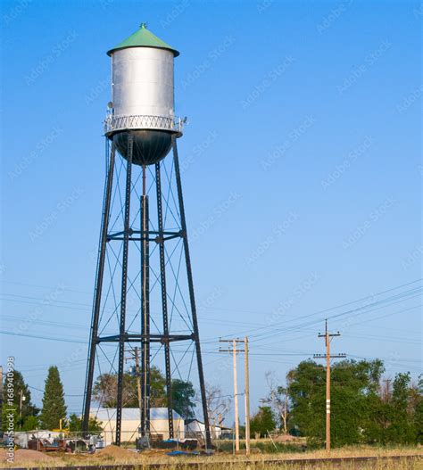 water tower   small town stock photo adobe stock