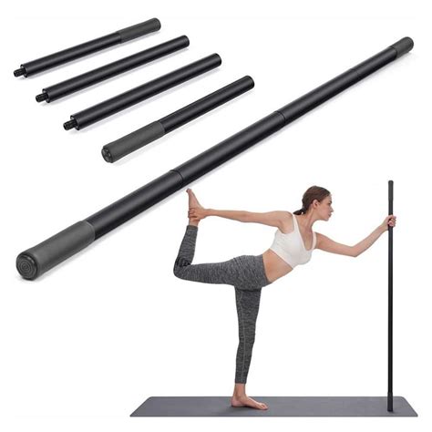 Yoga Stick 5 Ft Sturdy Steel Adjustable Stretching Stick For Mobility