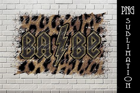 Rock Babe Babe Leopard Sublimation Graphic By Digital Creative Art Creative Fabrica