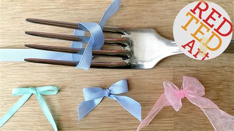 How to make a Bow with a Fork - Red Ted Art