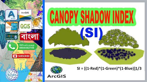 How To Calculate Canopy Shadow Index Si In Arcgis Canopy Shadow