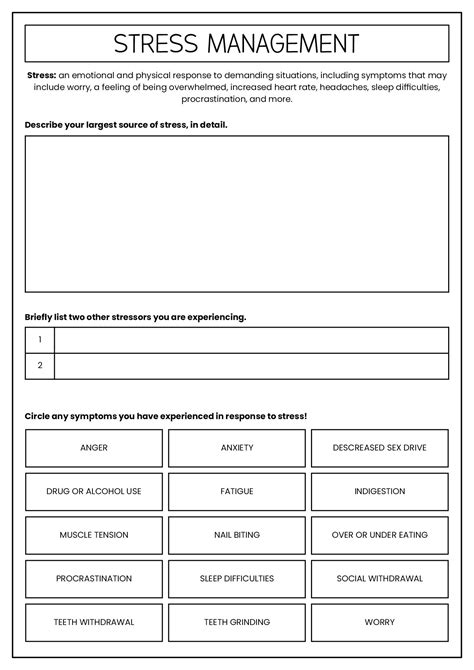 18 Best Images Of Group Therapy Mental Health Worksheets Stress