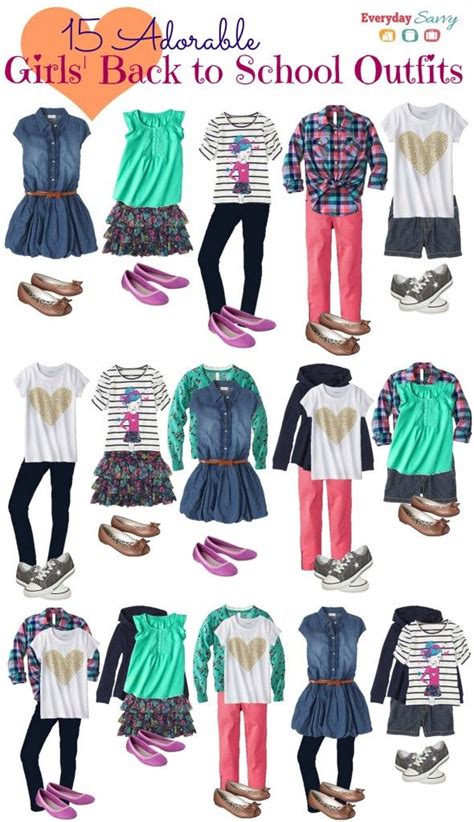 Fashion Outfits School Clothes For Girls 15 Mix And Match Back To