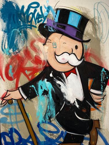 MONOPOLY GUY MONEY Mr Oreke Original Unikat NL Galerie