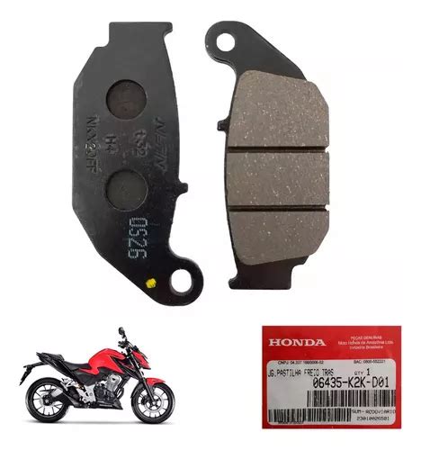 Pastilha Freio Traseira Cb F Twister Original Honda