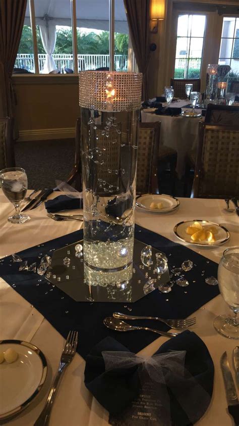 Centerpiece Diamonds And Denim Party Diamond Party Diamond Theme Party