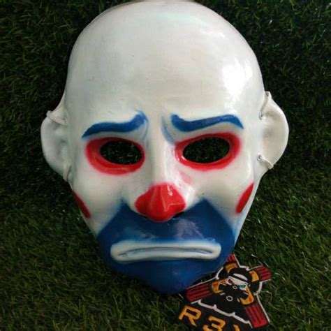 Jual Topeng Mask Badut Clown Joker Bank Robber Cosplayer Halloween