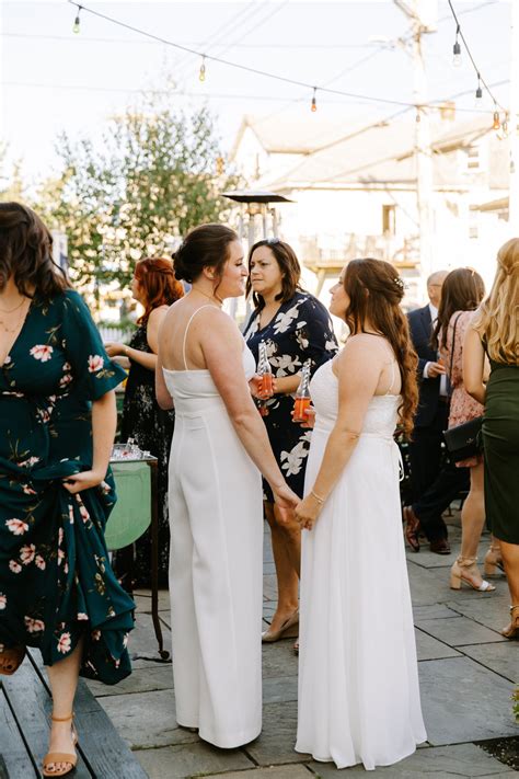 Lovely Summer Same Sex Gay Restaurant Wedding On Commercial Street In