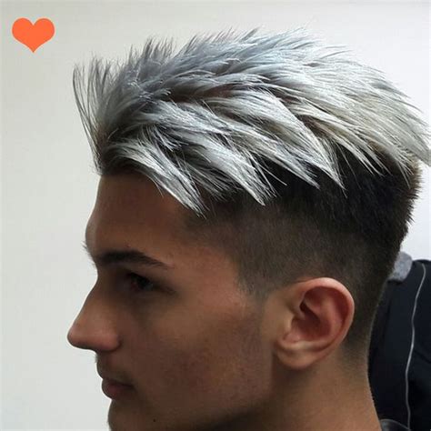 black hair with white highlights boy - Minh Wakefield