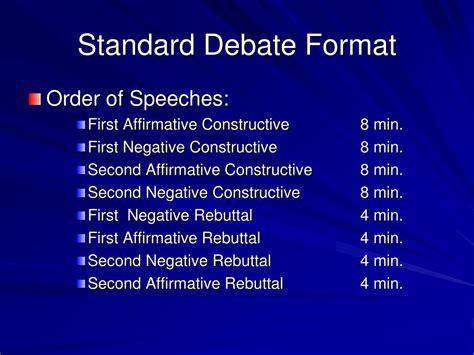 PPT - Debate Format and Instructions PowerPoint Presentation, free ...