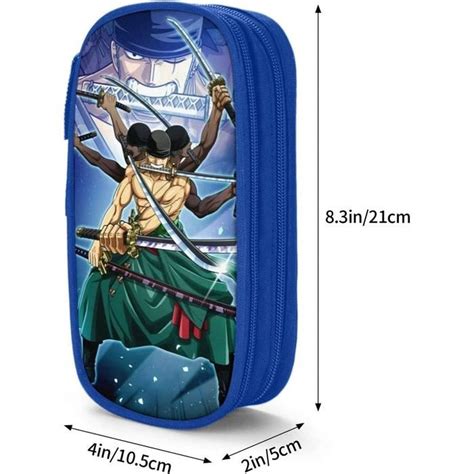 One Piece Roronoa Zoro Trousse Crayons D Impression Personnalis E