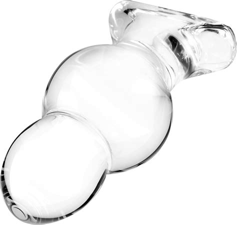 Amazon LEEWEDENG Thick Anal Plug Inch Huge Glass Butt Plug Beads Prostate Massage Sex