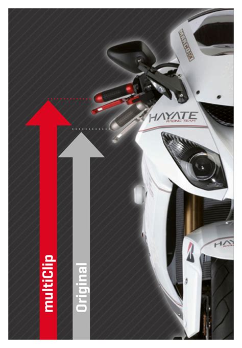 ABM ABM multiclip sport clip-on handlebars 2-way adjustable