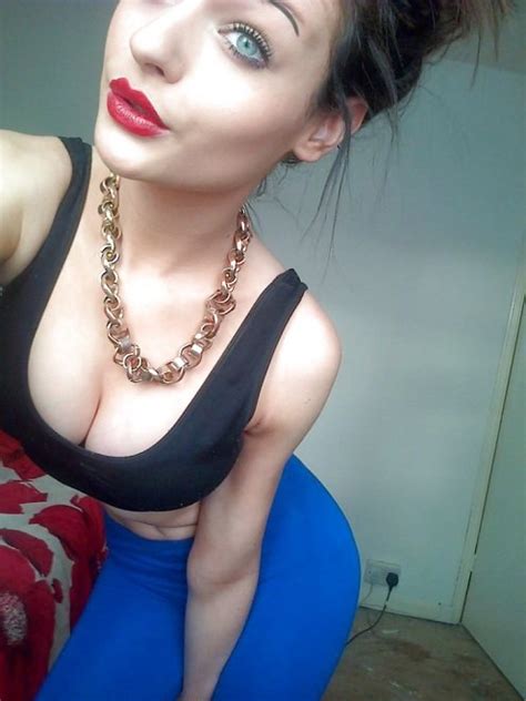 Bright Blue Eyes And Amazing Cleavage Porn Pic