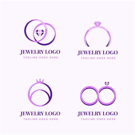 modelli  logo anello design piatto creativo vettore gratis
